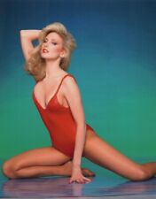 Morgan Fairchild 1980's publicity photo in red leotard vintage 8x10 inch photo picture