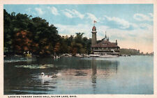 VINTAGE POSTCARD LAKE VIEW TOWARDS THE DANCE HALL SILVER LAKE OHIO picture