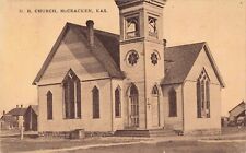U.B. Church McCracken Kansas KS United Brethren 1910 Postcard picture
