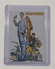 James Bond Limited Edition Artist Signed Goldfinger Movie Poster Card 4/10 picture
