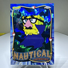 SpongeBob Topps Chrome Nautical Nonsense The Ugly Barnacle NN-7 11/25 Sapphire picture