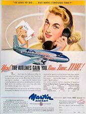 1947 Martin Aircraft Manufacturer International DOD Contractor Print Ad picture