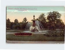 Postcard Fountain Dauphin St. Entrance Fairmount Park Philadelphia Pennsylvania picture