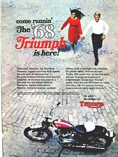 1968 Triumph 250 Come Runnin The 68 Triumph Is Here Original Print Ad 8.5 x 11