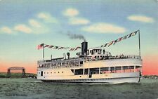 SS Wayne Duluth Superior Harbor to Toledo Ship Cruise Ferry Boat Postcard D56 picture