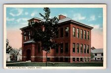 Orange MA-Massachusetts, The South School, Antique, Vintage Souvenir Postcard picture