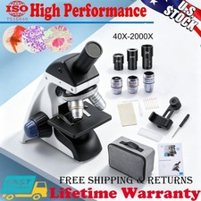 Professional Monocular Compound Microscope Kit 40-2000X Magnification picture