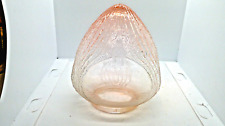 Vintage Pink Depression Glass Light Globe, Hanging Planter, Vase  picture