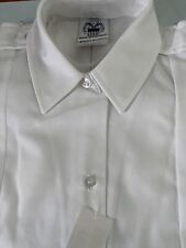 NEW WOMENS ARMY SERVICE SHORT SLEEVE UNIFORM ASU DRESS WHITE SHIRT SIZE 16R picture