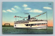 SS Wayne Steamer Duluth Superior Harbor Minnesota linen postcard picture