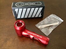 Prometheus Aluminum & Glass Smoking Pocket Pipe - Original Design - COLOR: RED.  picture