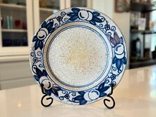 Antique Dedham Pottery Horse Chestnut Pattern Stoneware Plate, 7.5