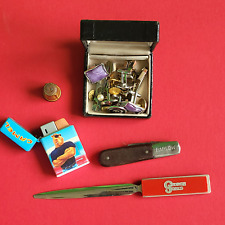 Vintage Junk Drawer Lot Camel Lighter, Barlow Knife, George Jones Opener, & More picture
