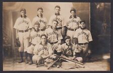 RARE c 1910 RPPC Postcard Columbia Junior College Baseball Team Milton Oregon picture