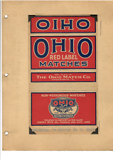 Antique Matchbook / box - Red Label- Ohio Match Co - USA Matches picture