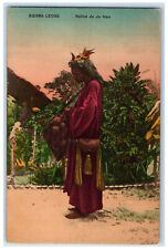 c1910 No Sleepers Native Ju Ju Man Sierra Leone West Africa Antique Postcard picture