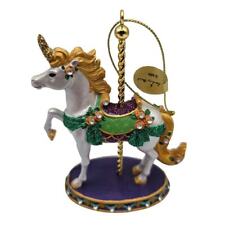 Carnival Carousel Ornament Collection Unicorn Ornate Christmas Ornament NEW picture