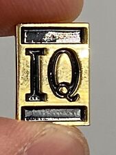 IQ Gold & Black Colored Lapel Pin picture
