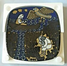 Vintage Arabia Finland Wall Plate 1980 Vainamoinen Weeping In Box picture