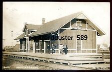 WALLACEBURG Ontario 1911 Train Station. Real Photo Postcard by Pesha picture