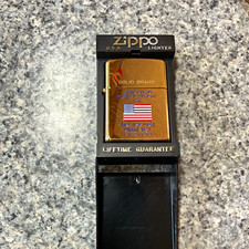 1991 Zippo Solid Brass Operation Desert Storm Joint Task Force Middle East picture