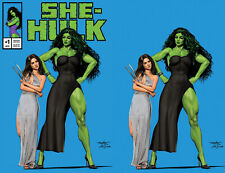 SHE-HULK 1 MIKE MAYHEW X-23 WOLVERINE 8 HOMAGE VIRGIN VARIANT-A & B 2-PK 2022  picture
