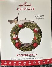 2017 Hallmark Marjolien Bastin Garden Series “Welcoming Wreath” Kpsake Ornament. picture