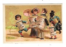 c1890 Victorian Trade Card Liebig Extract Of Meat, Family Out For a Walk picture