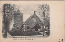 Roman Catholic Church Warwick New York 1908 Postcard picture