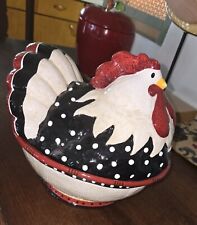 Fitz and Floyd FF hen chicken rise and shine rare soup tureen/cookie Jar picture