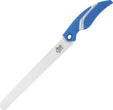 Camillus Cuda Fishing Blue 4116 Stainless Serrated Fixed Blade Chunk Knife 18830 picture