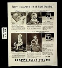 1939 Clapp's Baby Foods Vintage Print Ad 21686 picture