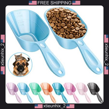 Pet Food Scoop 2 Pack, Melamine, Ergonomic Handle, Measuring Lines picture