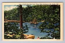 Mt Gayler AR-Arkansas, Devil's Den State Park Lake, Antique Vintage Postcard picture