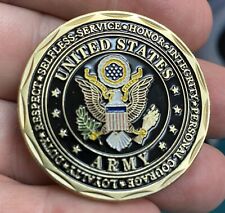 - US Army Challenge Coin United States Army Values Coin In Plastic Csse picture