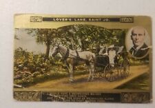 Lover's Lane Saint Jo    Horse and carriage Vintage post Card picture