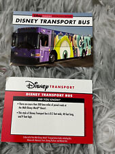 DISNEY WORLD Transportation Transport Bus Monsters inc Card NEWEST STYLE 2024 picture