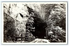 c1940's Natural Tunnel Railroad Train Virginia VA Cline RPPC Photo Postcard picture
