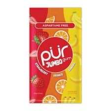 PUR Jumbo Gum | Aspartame Free Chewing | 20 Count (Pack of 1), Fruit Mix picture