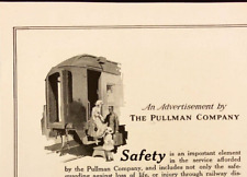 1916 The Pullman Company Railway Car Safety Antique Print Ad picture