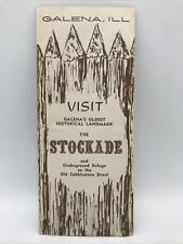 1980 THE STOCKADE GALENA'S OLDETS HISTORICAL LANDMARK Illinois Travel Brochure picture