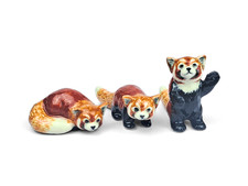 Ceramic Red Panda Figurine – Cute Animal Decor, Red Panda Collectible, Wildlife picture