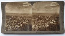Antique Stereoscopic Card Bird's-eye View Montreal Quebec Underwood 1900s picture