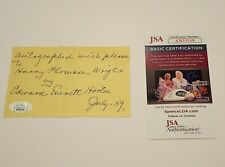 Edward Everett Horton Signed JSA COA Actor Autograph Auto Hollywood Holiday picture