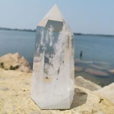 200g-500g Rainbow Natural Clear Quartz Point Crystal Wand Point Healing picture