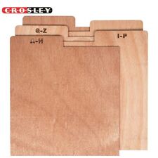 Crosley AC1045A-NA A-Z Wooden Crate Dividers (Set of 5), Natural picture