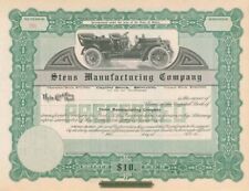 Stens Manufacturing Co. - Stock Certificate - Automotive Stocks picture
