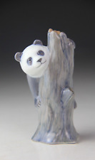 Vintage Royal Copenhagen Porcelain Figurine Panda Cub Climbing Tree #664 picture
