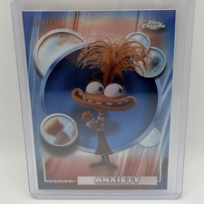 2026 Topps Chrome Disney Anxiety #177 Blue Refractor 96/150 Inside Out 2 picture