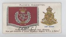 1924 Player's Drum Banners & Cap Badges Tobacco Dorset Yeomanry #38 1md picture